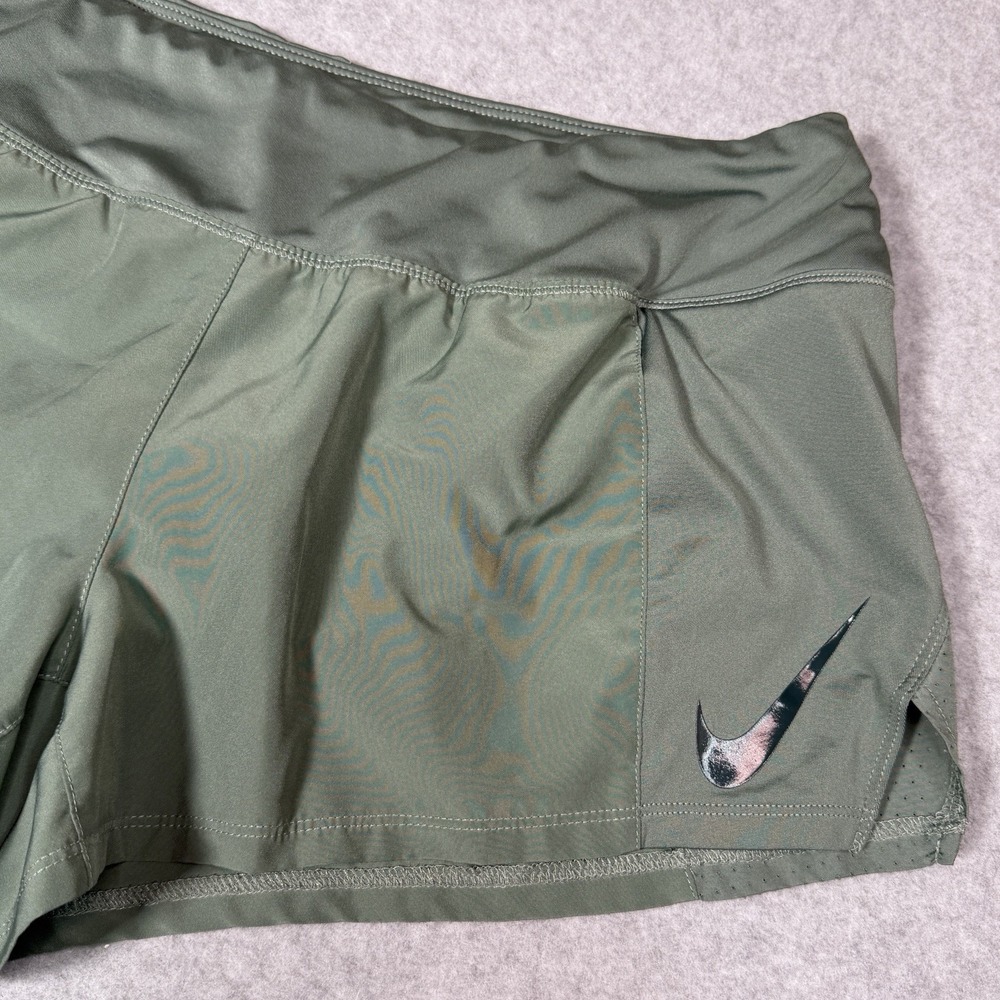 Nike Eclipse Women's Green Dri-FIT 3" JDI Running Shorts Lined AT4215-365 - Picture 2 of 9